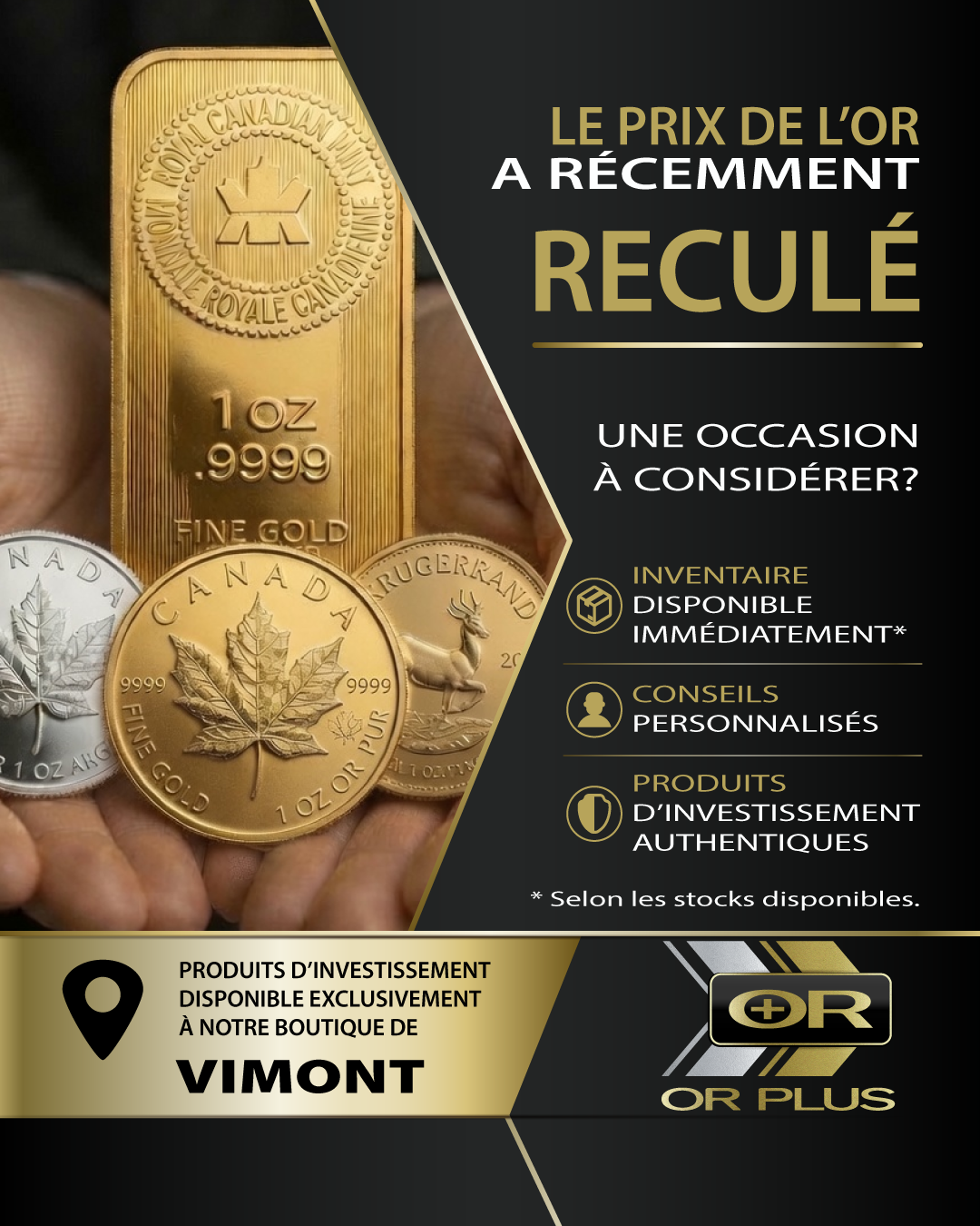 Investir dans l'or et l'argent - OR PLUS